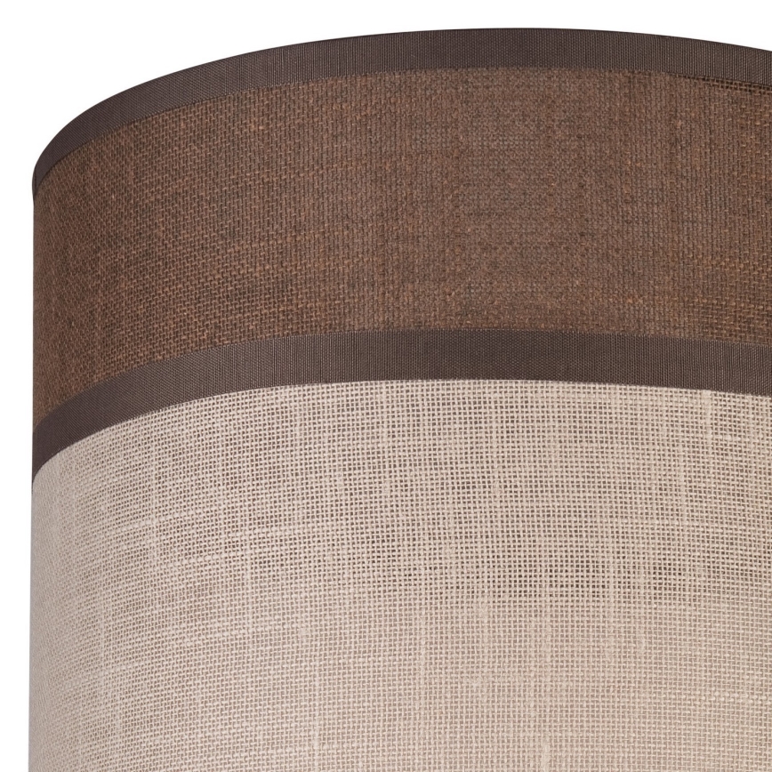Reserveskærm til pendel, gulvlampe og væglampe ANDREA E27 diameter 16 cm brun/beige