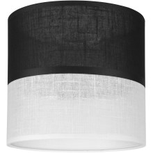 Lampeskærm ANDREA E27 diameter 16 cm sort/hvid
