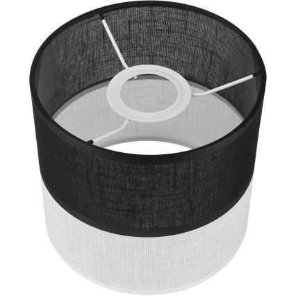 Reserveskærm til pendel, væglampe og bordlampe ANDREA E27 diameter 16 cm sort/hvid