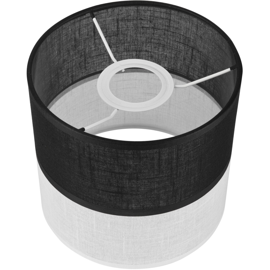 Reserveskærm til pendel, væglampe og bordlampe ANDREA E27 diameter 16 cm sort/hvid