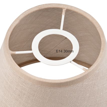 Reserveskærm til pendel og væglampe ANTONIO E14 120x150 mm beige
