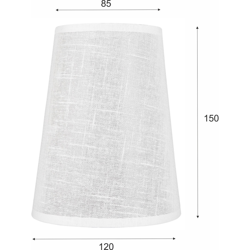 Reserveskærm til pendel og væglampe ANTONIO E14 150x120 mm hvid