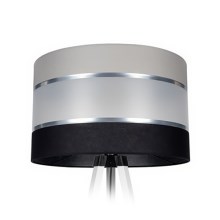 Lampeskærm CORAL til gulvlampe sort/grå/krom