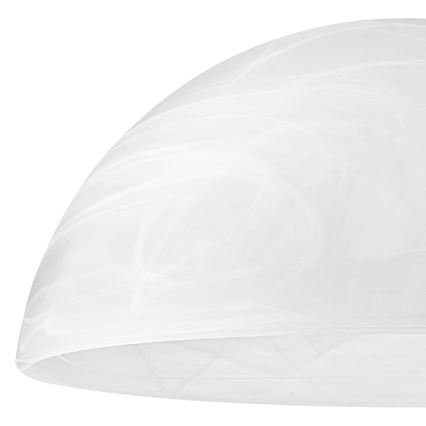 Lampeskærm til pendel E27 130x300 mm glas hvid
