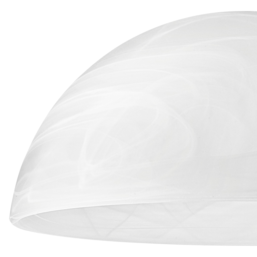 Lampeskærm til pendel E27 130x300 mm glas hvid