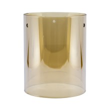 Lampeskærm E27 diam. 13 cm glas beige