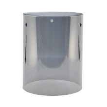 Lampeskærm E27 diam. 13 cm glas grå
