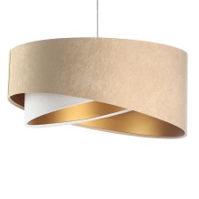 Lampeskærm GALAXY E27 diameter 45 cm beige/hvid/guldfarvet
