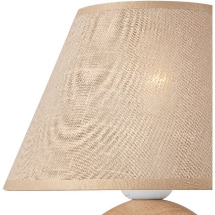 Reserveglas til bordlampe JUTA E27 diameter 19 cm beige