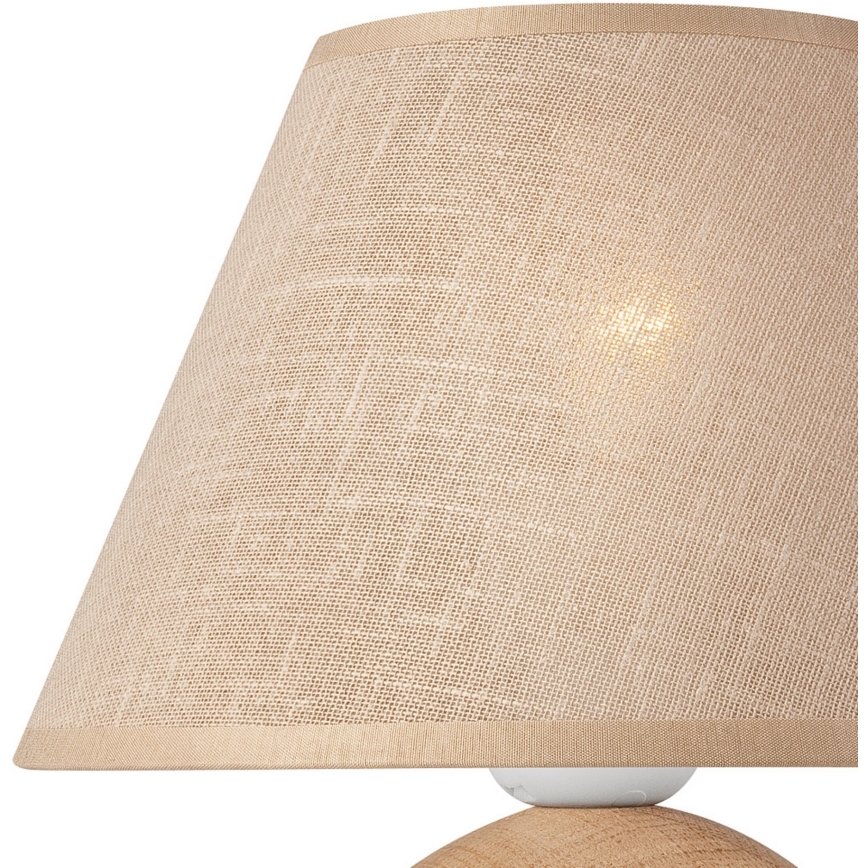 Reserveglas til bordlampe JUTA E27 diameter 19 cm beige