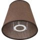 Lampeskærm LORENZO E27 diameter 16 cm brun