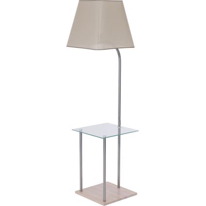 Lampeskærm til gulvlampe EMMA E27 34,5x39,5 cm brun