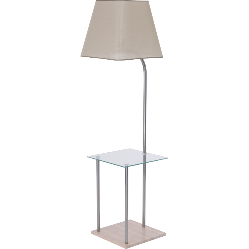Lampeskærm til gulvlampe EMMA E27 34,5x39,5 cm brun