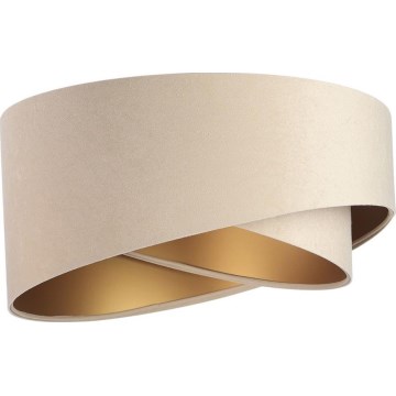 Lampeskærm til pendel GALAXY E27 diameter 45 cm beige/guldfarvet