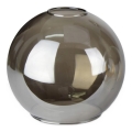 Lampeskærm til pendel LACRIMA SMOKY E27 diameter 15 cm sort røget