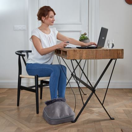 Lanaform - Elektrisk 2-i-1 Shiatsu fodmassageapparat 30 W/230 V
