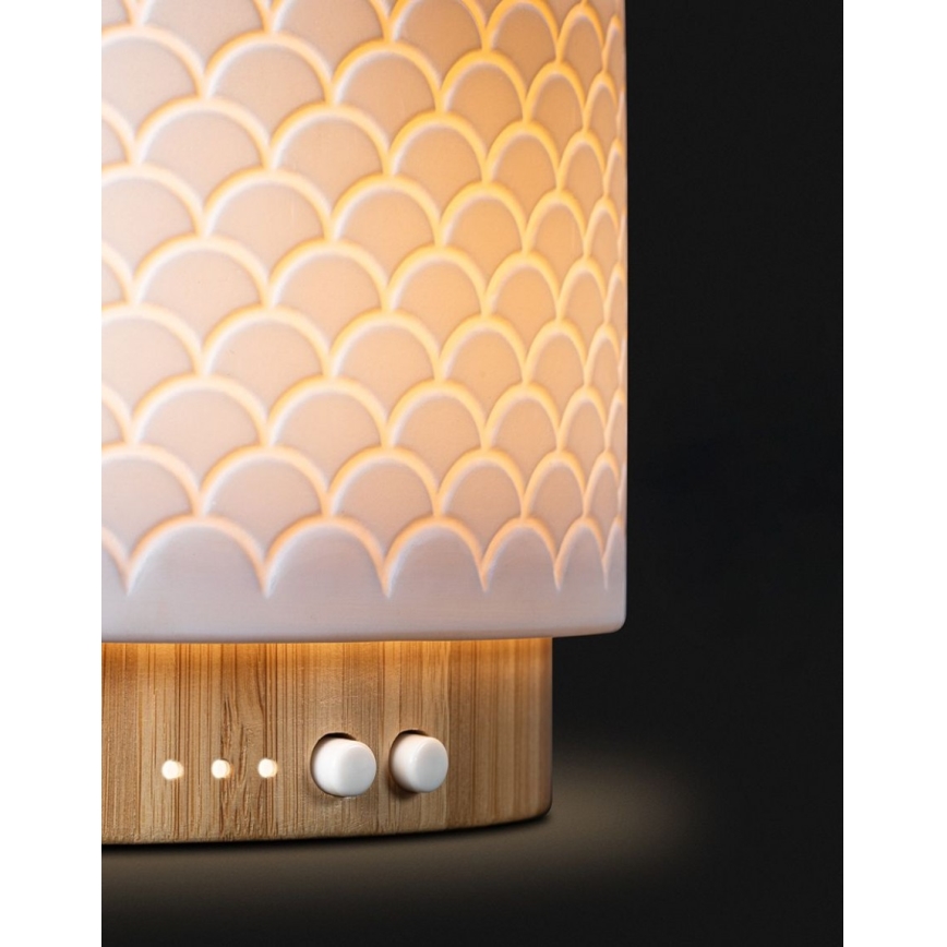 Lanaform - LED Ultrasonisk aroma diffusor 5V 280 ml USB