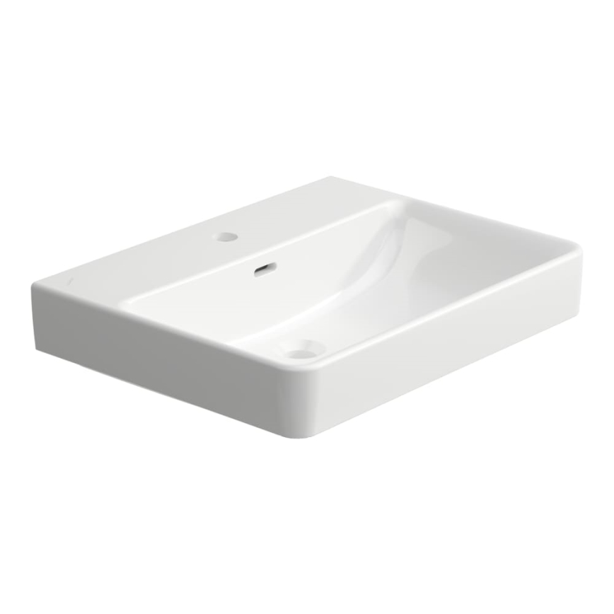 LAUFEN H8109630001091 - Bordmonteret håndvask/væghængt PRO 60x46,5 cm keramik/hvid