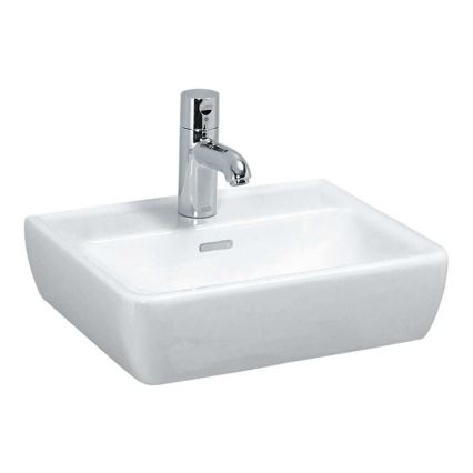 LAUFEN H8119510001041 - Bordmonteret håndvask/væghængt PRO 45x34 cm keramik/hvid