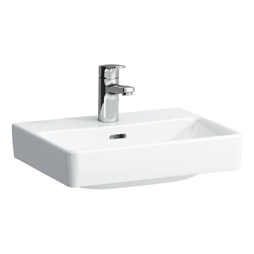 LAUFEN H8159610001041 - Bordplade-/vægmonteret vask PRO 45x34 cm keramik/hvid
