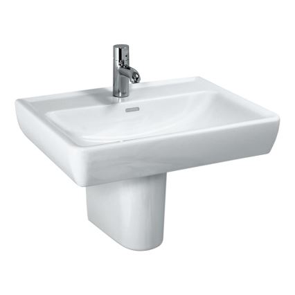 LAUFEN H8189510001041 - Bordmonteret håndvask/væghængt PRO 55x48 cm keramik/hvid