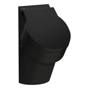 LAUFEN H8402817160001 - Urinal med åbninger til VAL-dæksel, bagtil vandtilslutning, bagtil afløb, keramik/mat sort