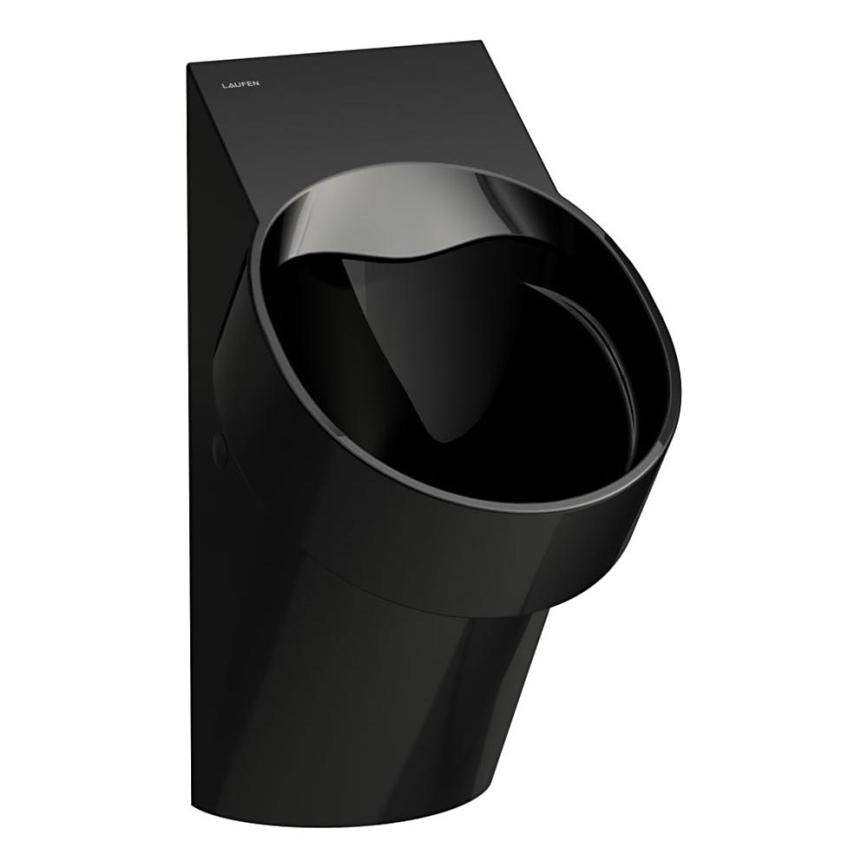 LAUFEN H8402860200001 - Urinal med sensor VAL 230V, bagtil tilslutning, bagudløb, keramik/højglans sort