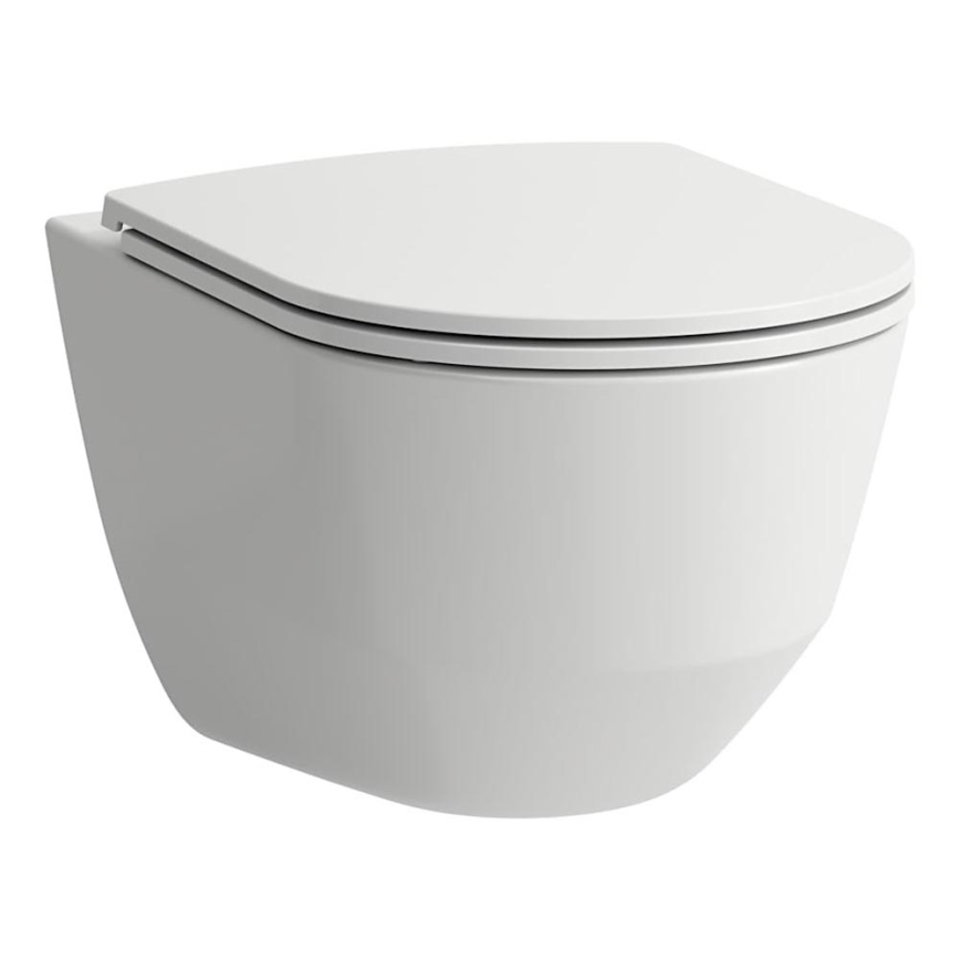 LAUFEN H8669530000001 - Vægophængt toilet PRO keramik/hvid + toiletsæde SoftClose PRO duroplast/hvid