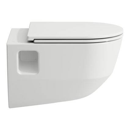 LAUFEN H8669540000001 - Vægophængt WC PRO keramik/hvid + toiletsæde SoftClose PRO duroplast/hvid