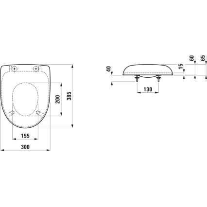 LAUFEN H8910303000001 - Børne-WC-sæde FLORAKIDS, duroplast/hvid