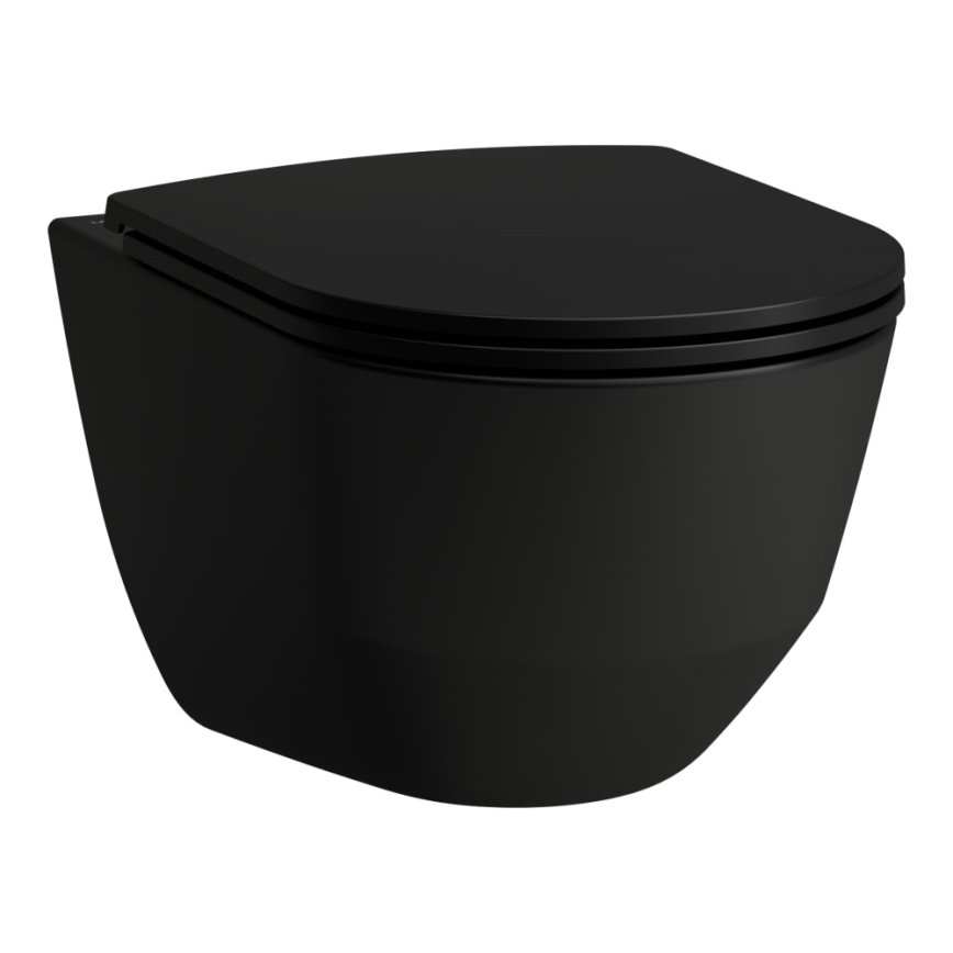 LAUFEN H8989667160001 - Toiletsæde SoftClose PRO i duroplast/sort
