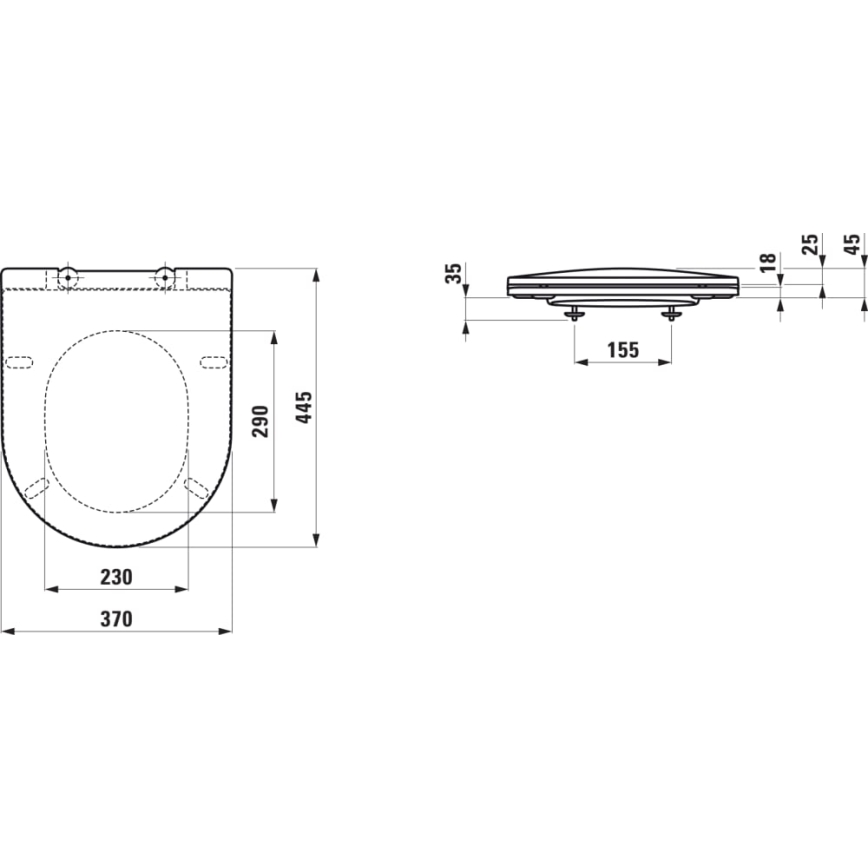 LAUFEN H8989667160001 - Toiletsæde SoftClose PRO i duroplast/sort