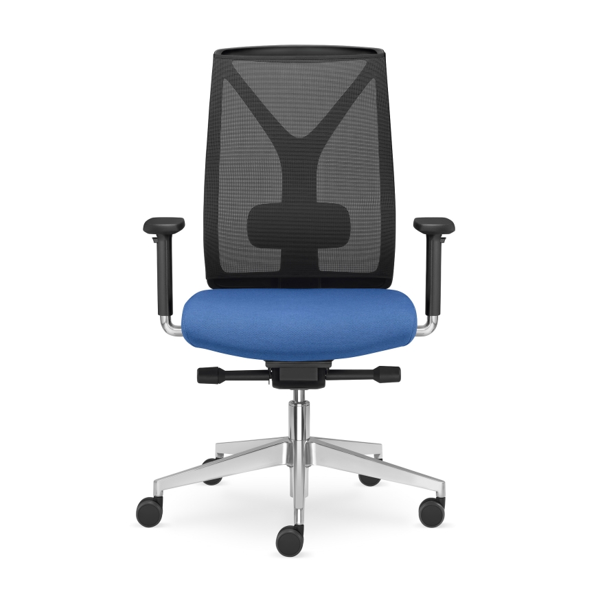 LD Seating - Kontorstol LEAF sort/blå