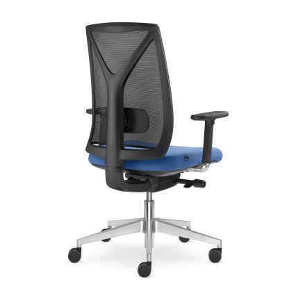 LD Seating - Kontorstol LEAF sort/blå