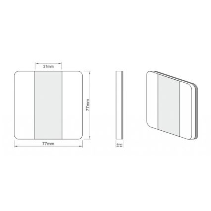 LDST DU-01-SC-BZ10 - Trappelys DUO 10xLED/1,2W/230V