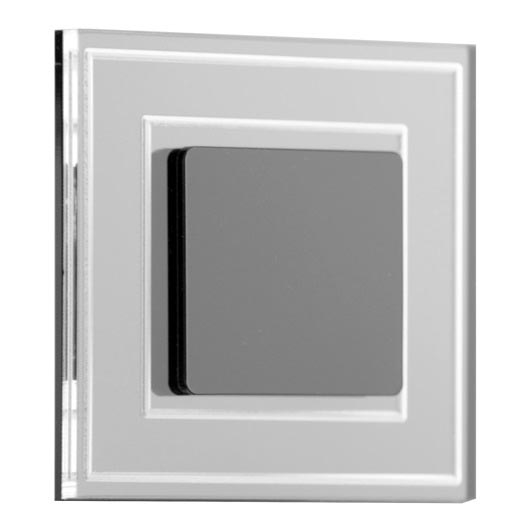LDST KE-01-CB-BC8- LED trappelys KELLY 8xLED / 1,2W / 230V blank sort 3500K