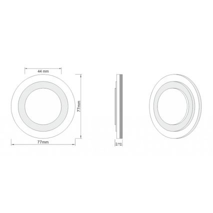 LDST LI-01-SS-BC8 - Trappebelysning LILI 8xLED/1,2W/230V