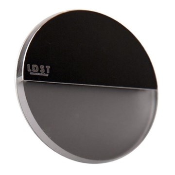 LDST RO-01-CB-BZ4 - LED trappelys ROBIN 4xLED / 1,2W / 230V blank sort 6500K