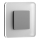 LDST SW-01-CB-BZ8 - LED trappelys SWIFT 8xLED/1,2W/230V blank sort 6500K