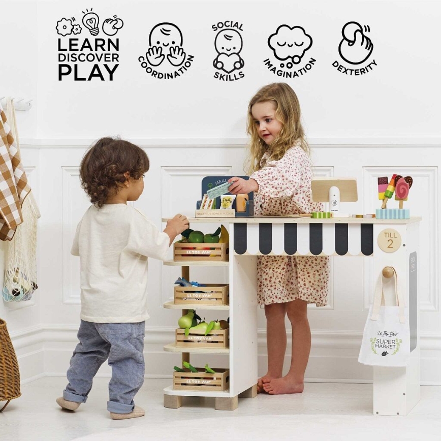 Le Toy Van - Markedsbod med kasseapparat og tilbehør