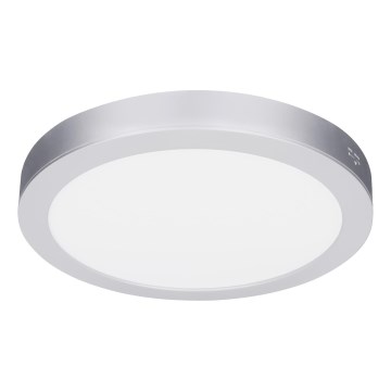 LED 2-i-1 overflade-/indbygget panel 24W/230V 3000/4000/6000K Ø 30 cm IP54 sølv