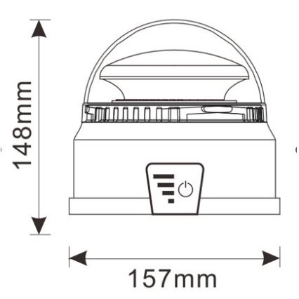 LED advarselsblink LED/12-24V IP65 + fjernbetjening