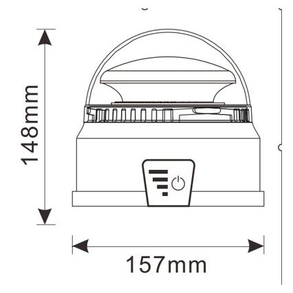 LED advarselsblink LED/12-24V IP65