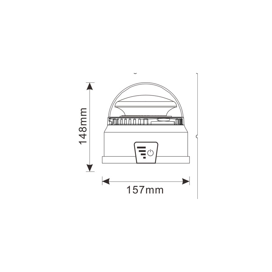 LED advarselsblink LED/12-24V IP65