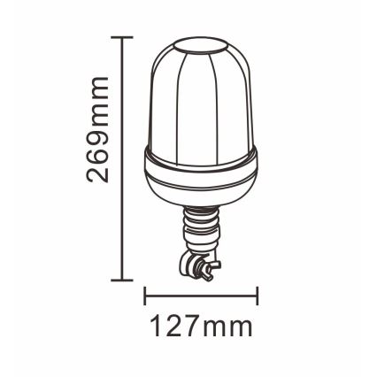 LED advarselsblink LED/12-24V IP66