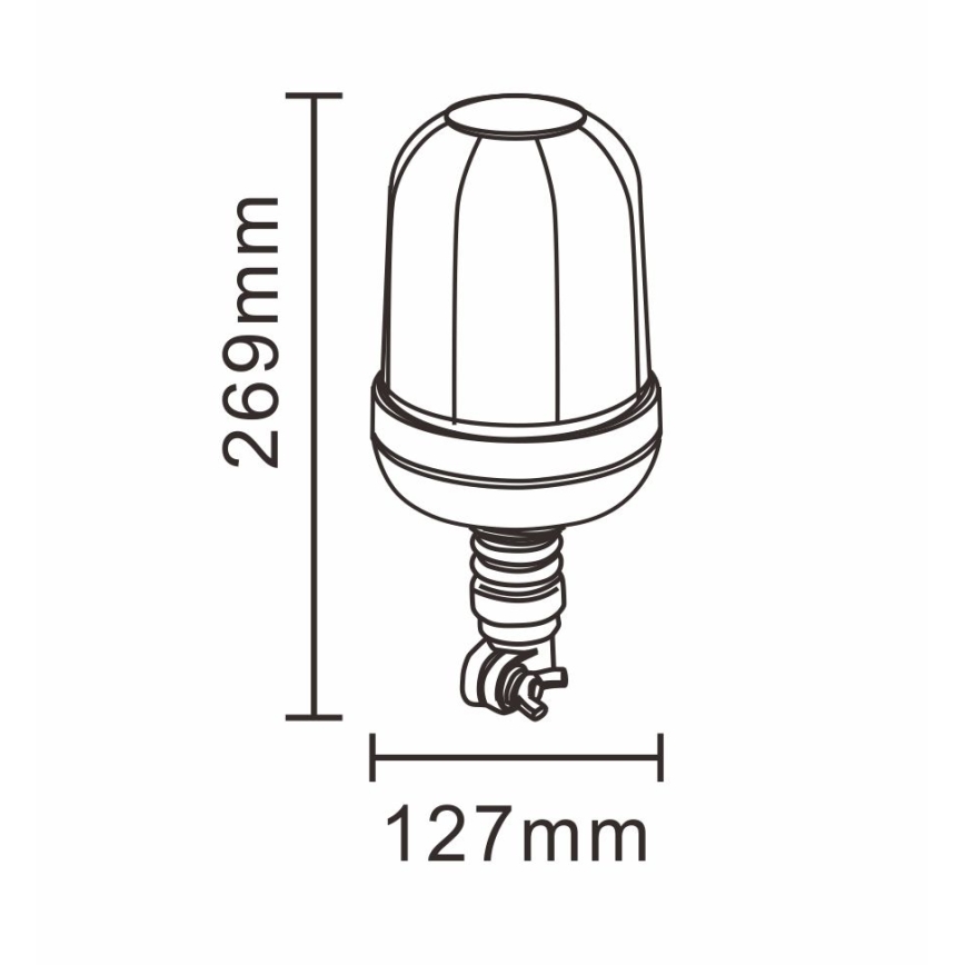 LED advarselsblink LED/12-24V IP66
