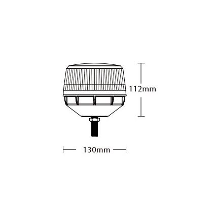 LED advarselsblink LED/12-24V IP67