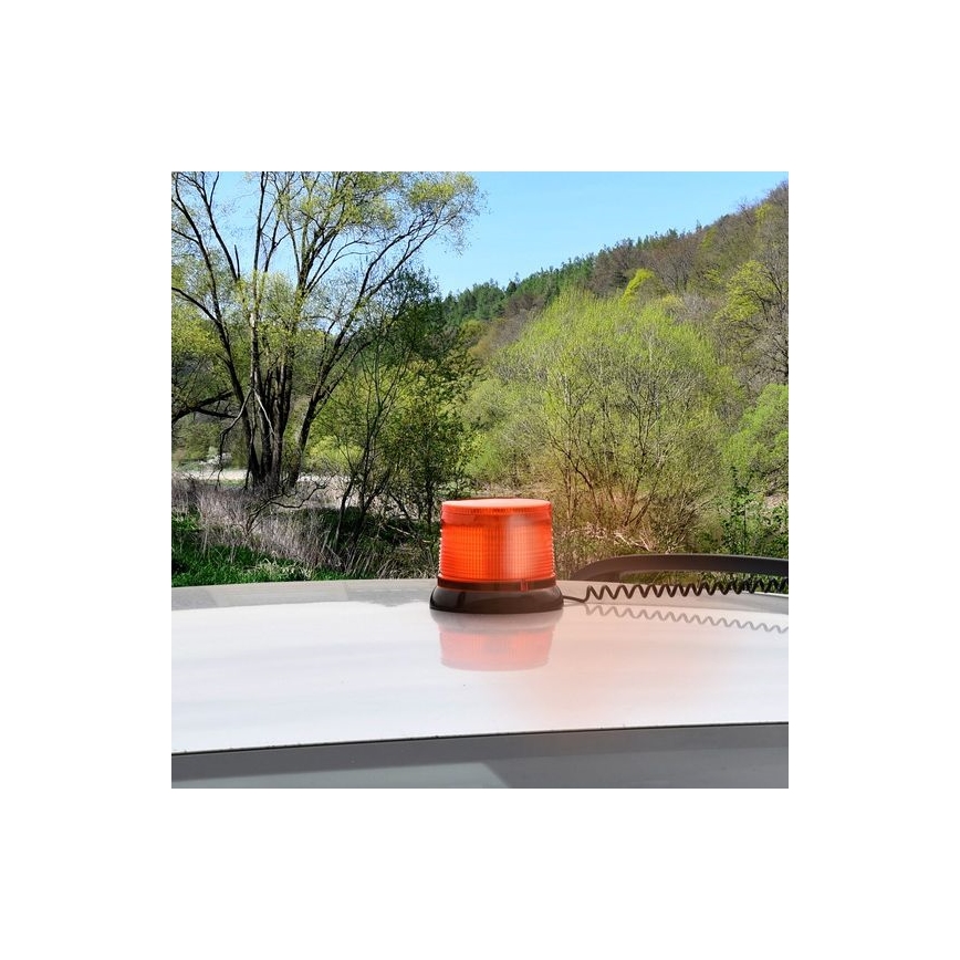 LED advarselslampe med magnet LED/20W/12-24V orange