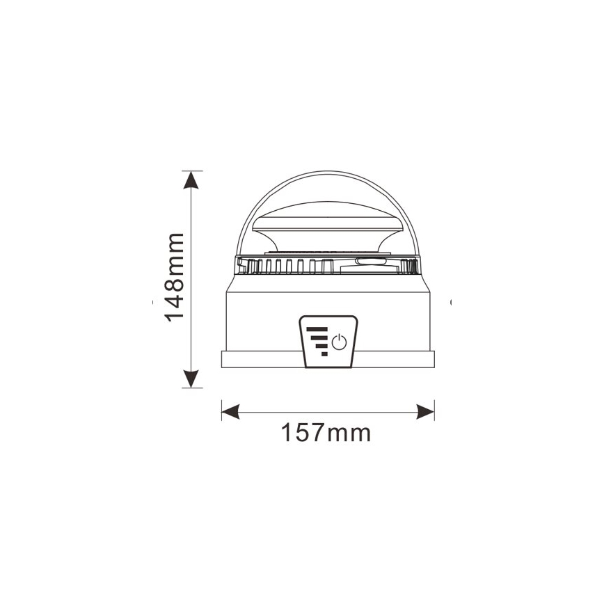 LED Advarselslygte LED/12-24V IP65 + fjernbetjening