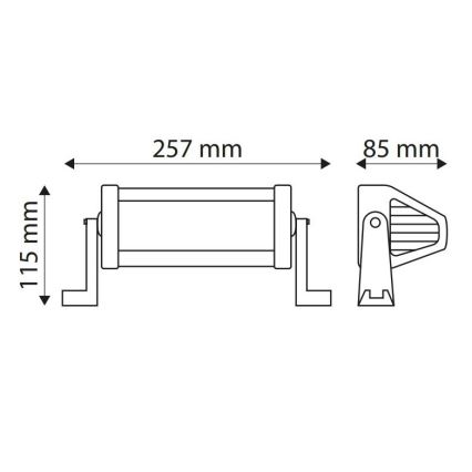 LED arbejdslampe EPISTAR LED/36W/10-30V IP67 6.000K